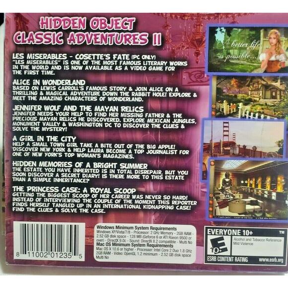 Y2k Lot 39 Hidden Object Mysteries Mystery Adventure Game PC Games CD Computer - Picture 3 of 9
